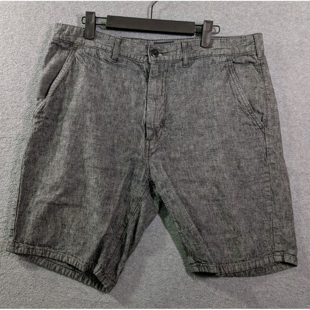 Levi's Men's Gray Linen Blend Chino Shorts W34 Casual Summer Beach Minimalist